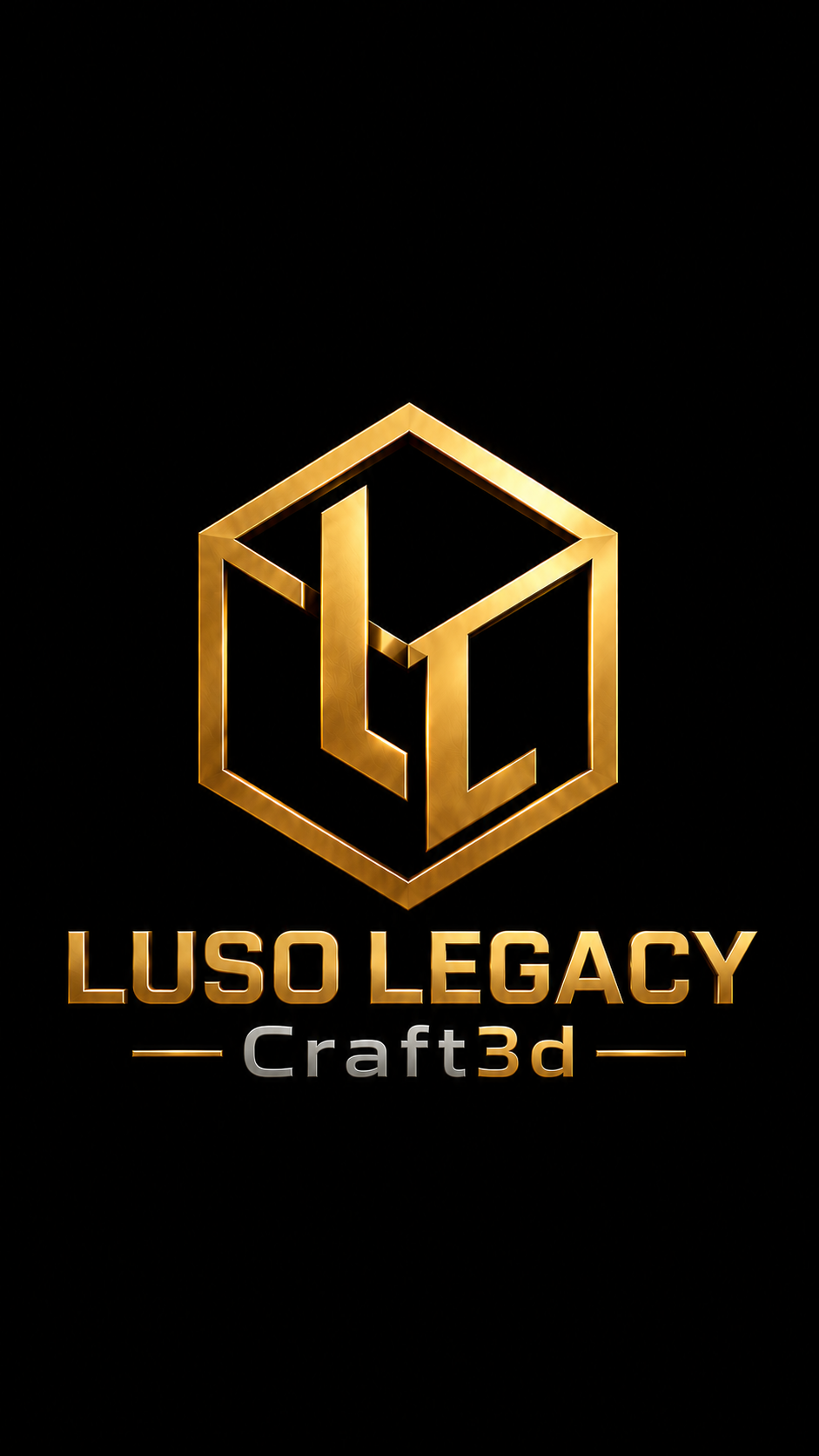 Luso Legacy -Craft3D- — original logo poster